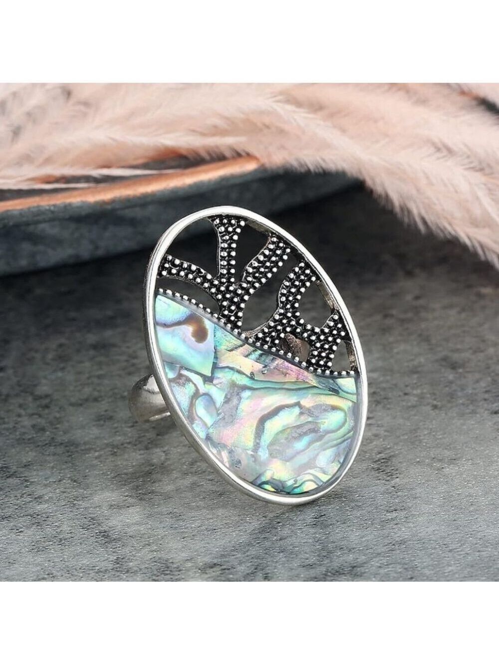 Retro Cocktail Statement Ring - Picture 3 of 6